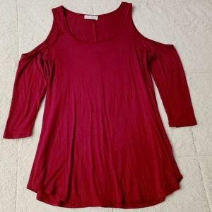 Cold shoulder top size small